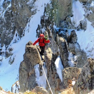 traversée des pics du pin Belledonne alpinisme hivernal